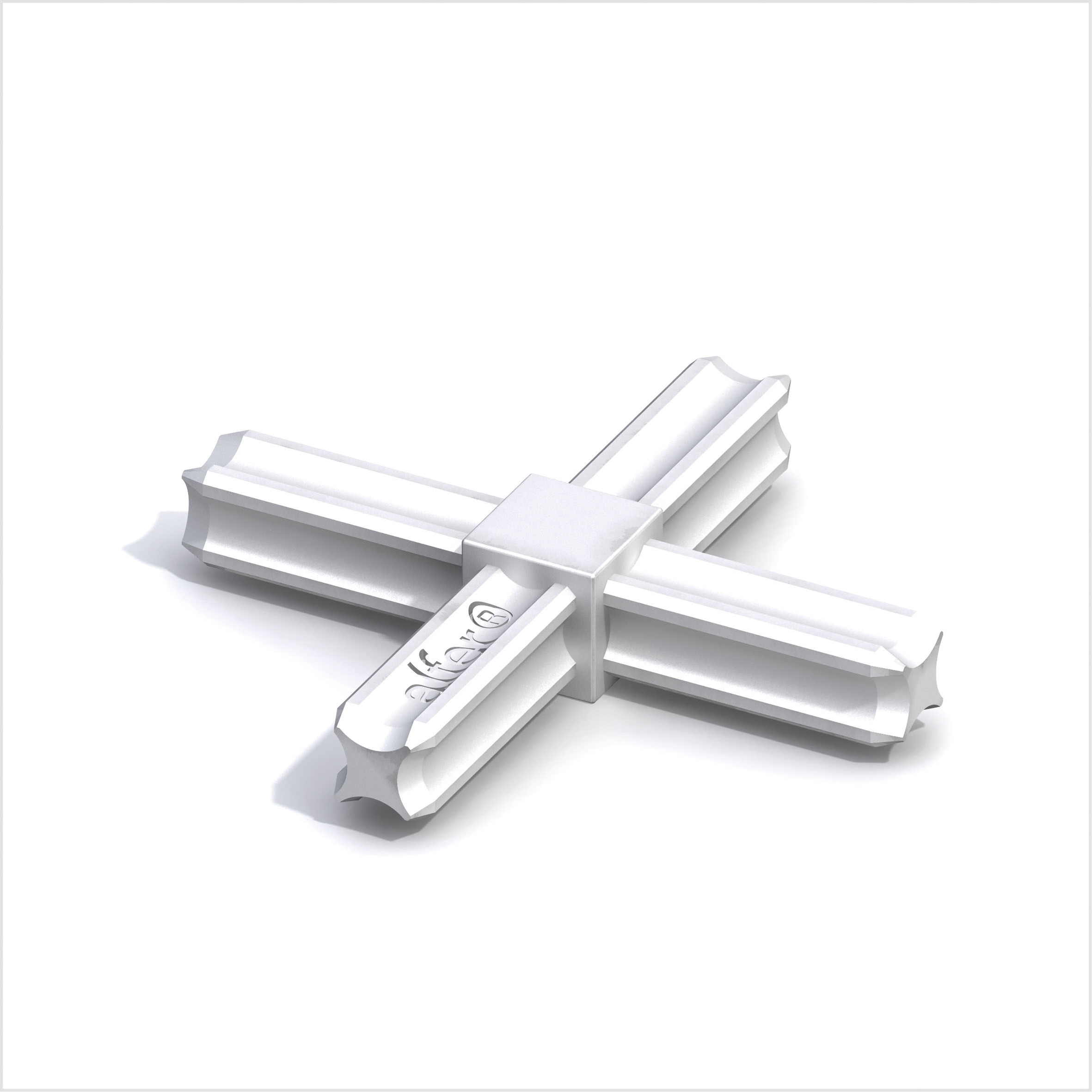 Kreuz-Verbinder, 4 Zapfen