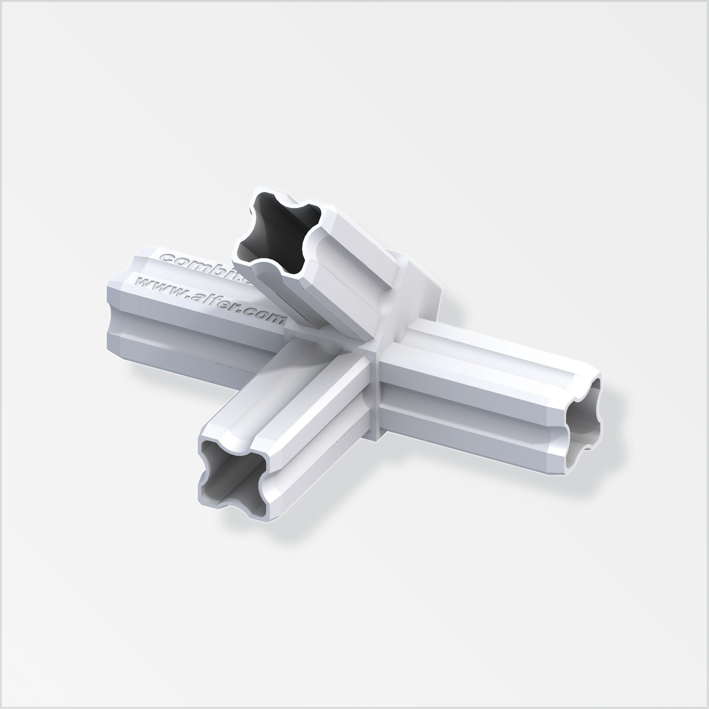 Knoten-Verbinder 45º, 4 Zapfen
