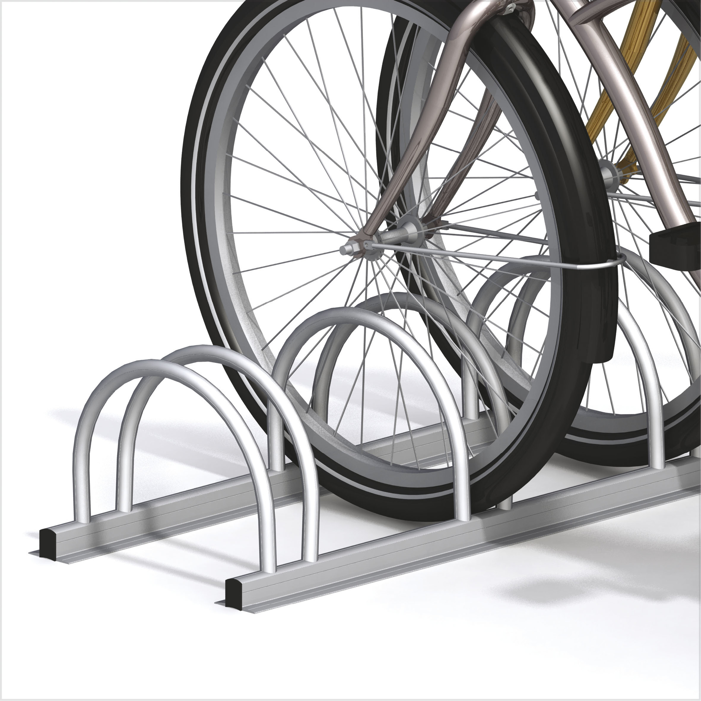 Fahrradständer, starr, 3-fach