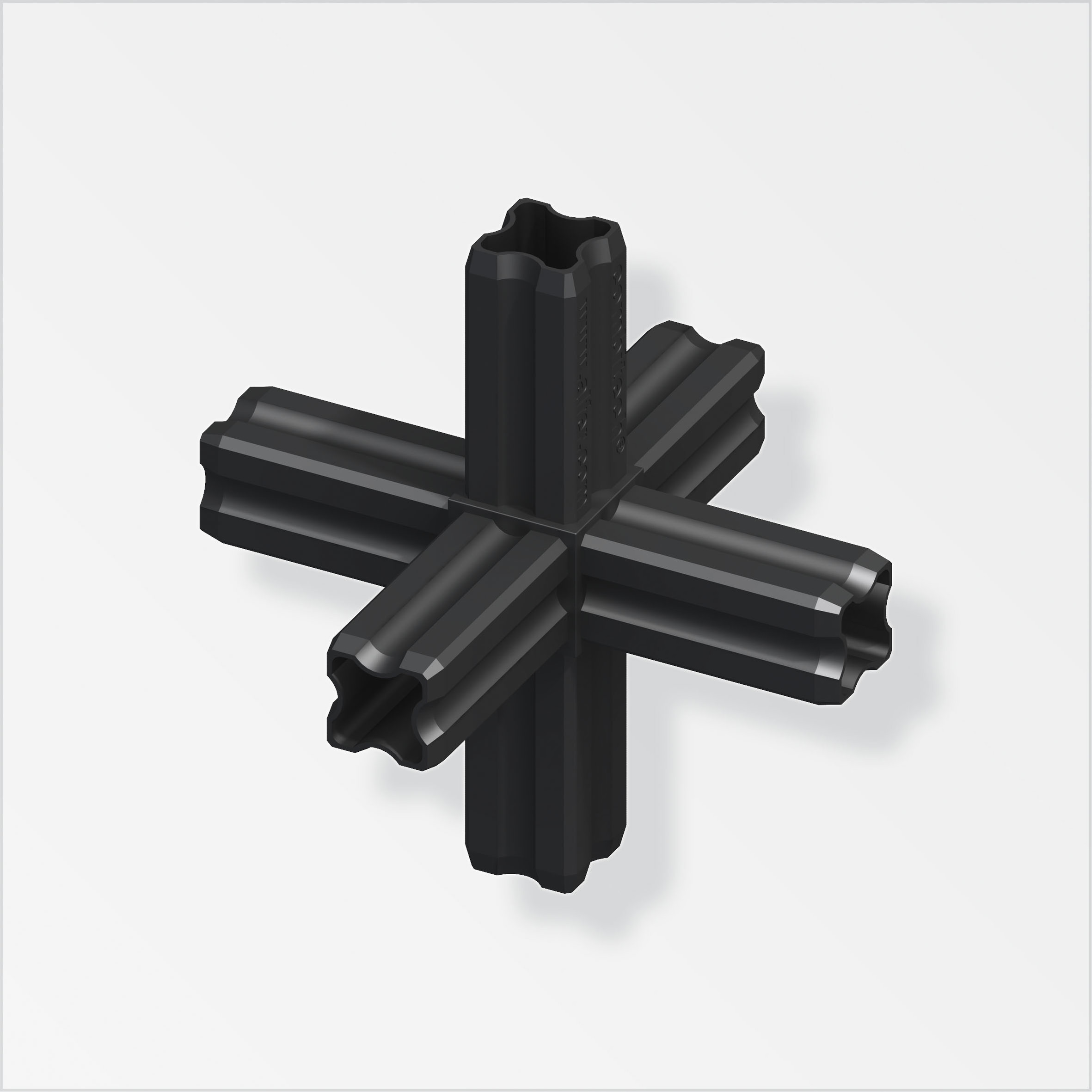 Knoten-Verbinder 90º, 6 Zapfen