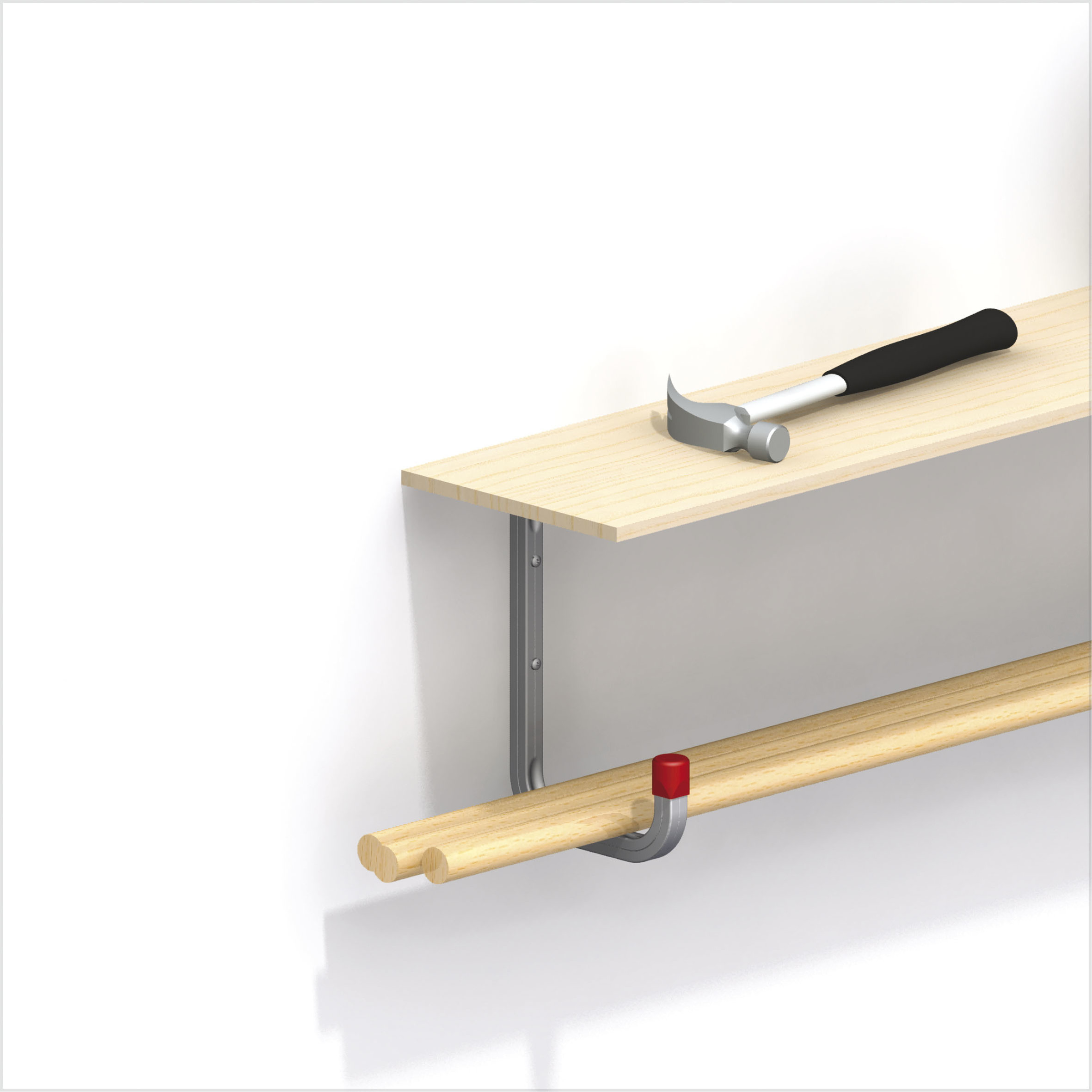 Wand- und Deckenhaken, Stahl, verzinkt