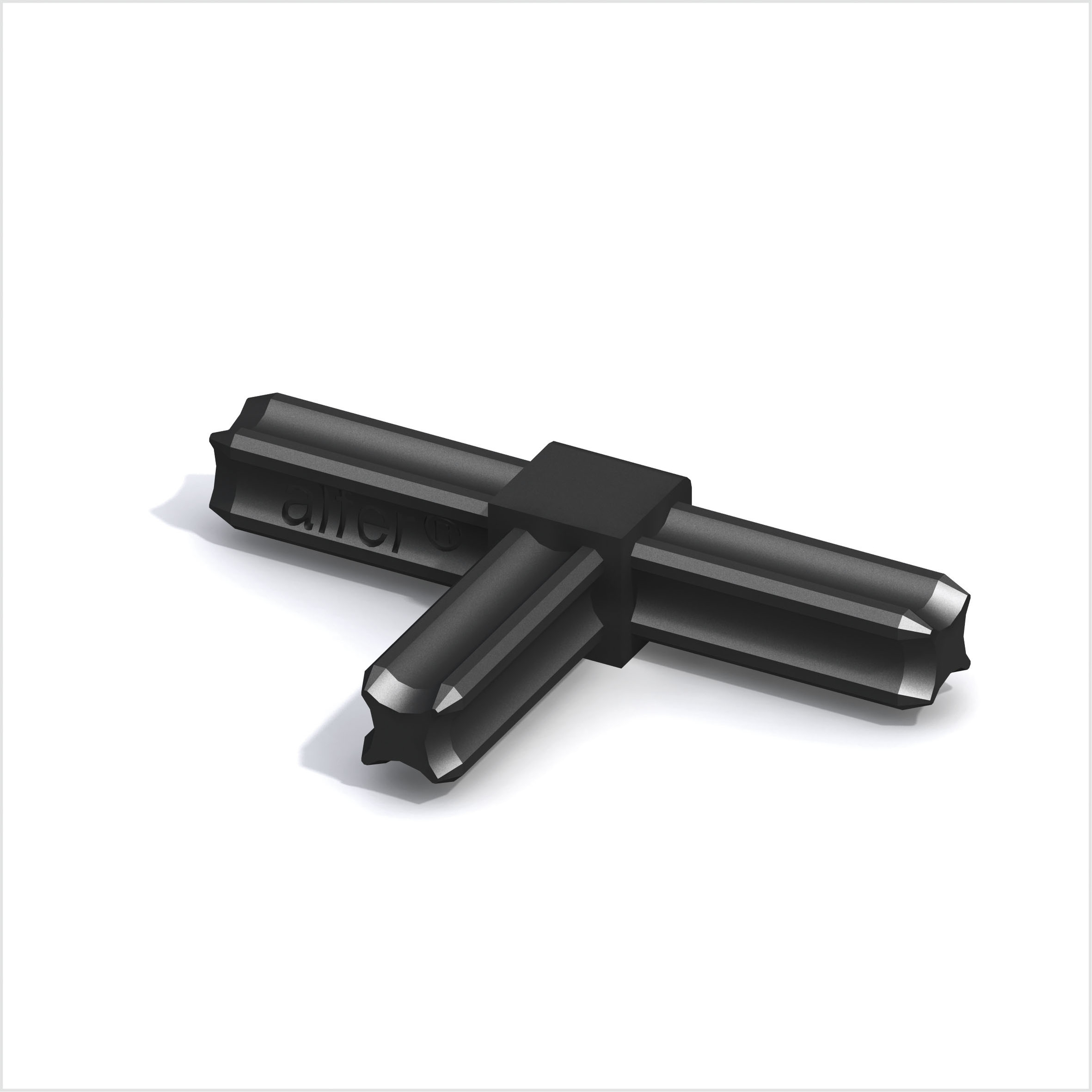 T-Verbinder 90º, 3 Zapfen