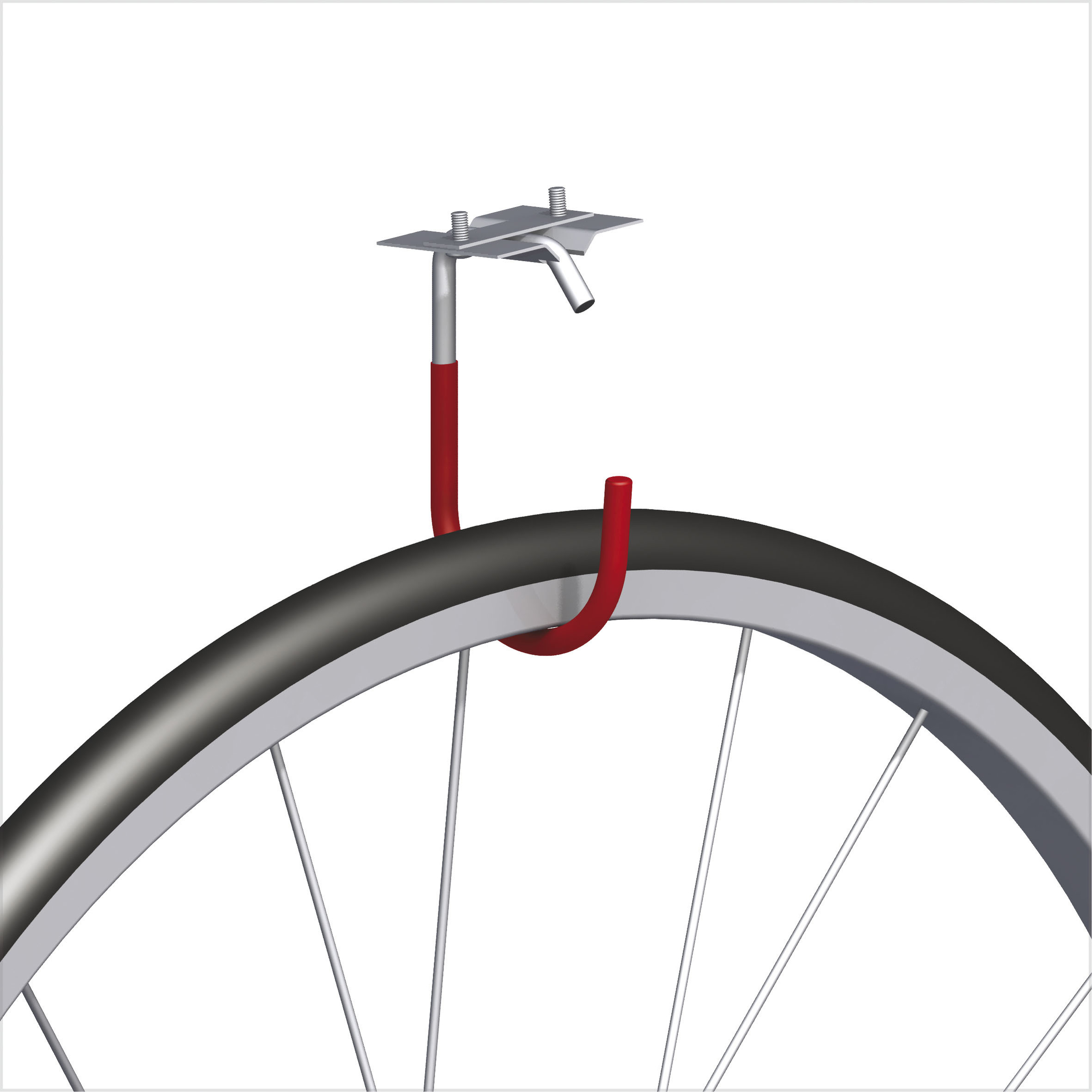 Fahrradhaken, gummiert