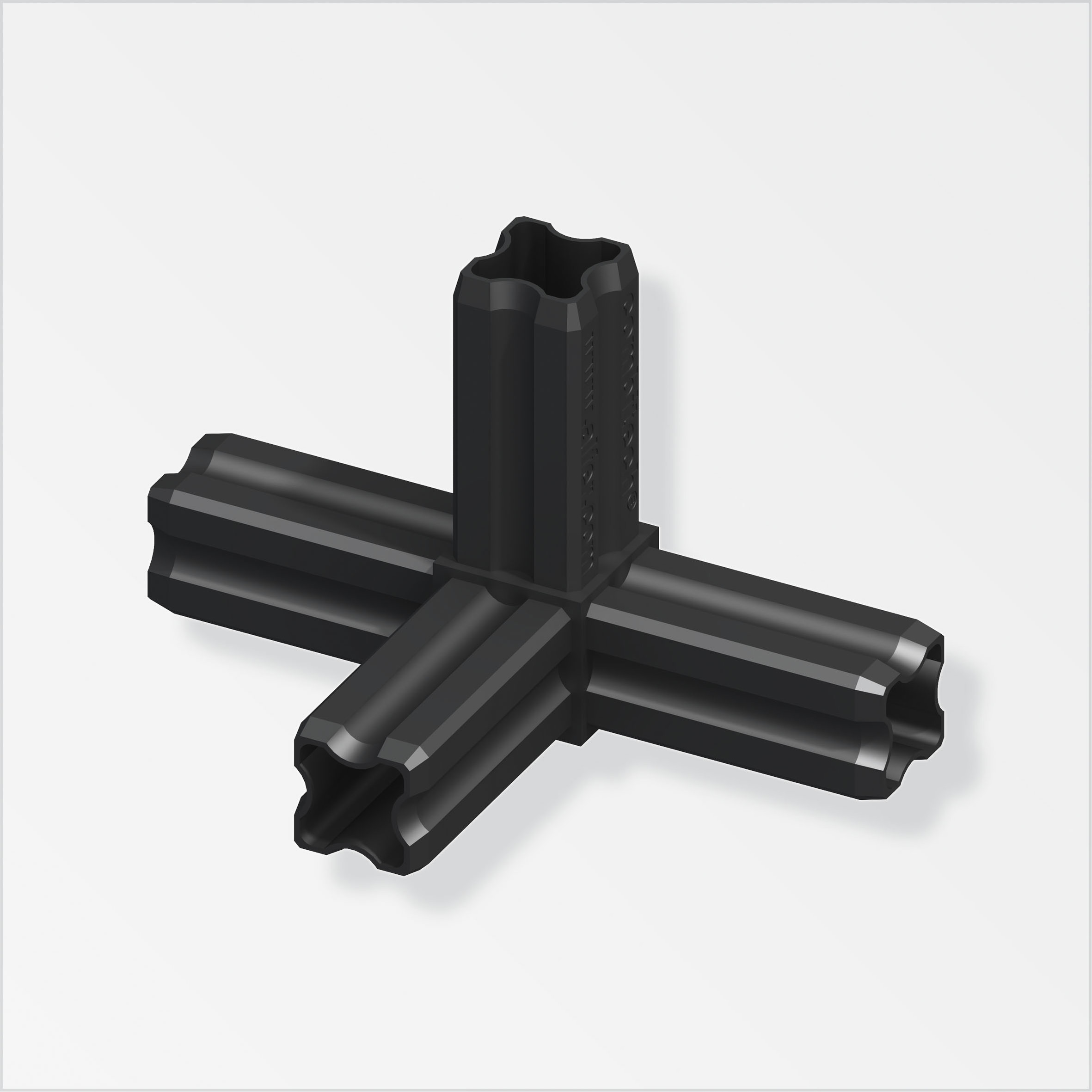 Knoten-Verbinder 90º, 4 Zapfen